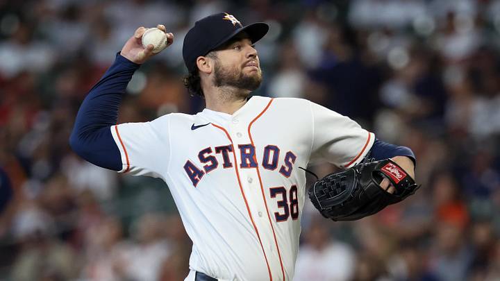 Houston Astros starting pitcher Peter Lambert Houston Astros starting pitcher Peter Lambert