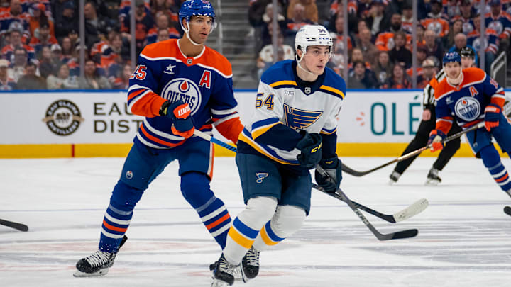 St. Louis Blues v Edmonton Oilers St. Louis Blues v Edmonton Oilers