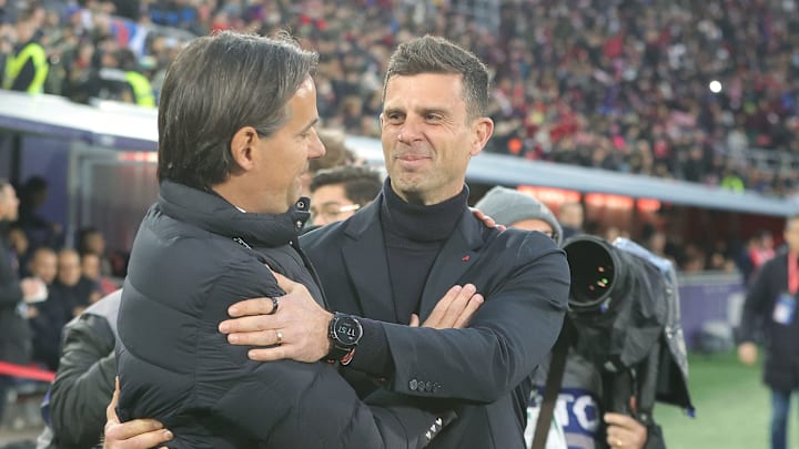 Inzaghi e Thiago Motta Inzaghi e Thiago Motta