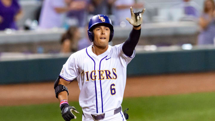 Derek Curiel 6 homerun as the LSU Tigers take on the Southern Jaguars in Baton Rouge, LA. Tuesday, March 31, 2026. Derek Curiel 6 homerun as the LSU Tigers take on the Southern Jaguars in Baton Rouge, LA. Tuesday, March 31, 2026.