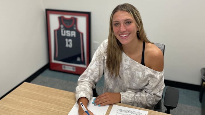 Mitty (San Jose) incoming senior McKenna Woliczko signs with Disrupt the Game sports agency on Friday, July 25. The 5-star girls basketball standout is ranked the No. 6 recruit in the country according to 247Sports Composite. 