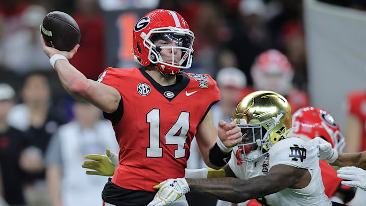 Gunner Stockton, Georgia Bulldogs, Notre Dame Fighting Irish Gunner Stockton, Georgia Bulldogs, Notre Dame Fighting Irish