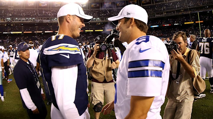 Dallas Cowboys Tony Romo v San Diego Chargers Philip Rivers