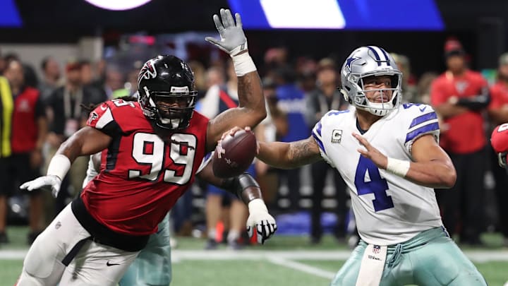 Atlanta Falcons defensive end Adrian Clayborn