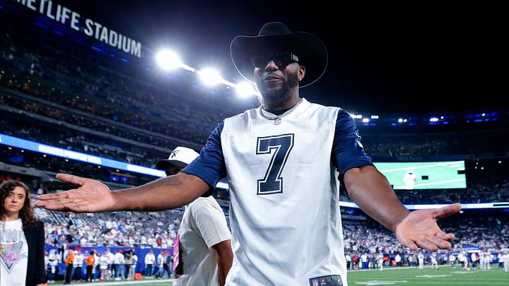 Dallas Cowboys former player Dez Bryant before the game against the New York Giants at MetLife Stadium. Dallas Cowboys former player Dez Bryant before the game against the New York Giants at MetLife Stadium.