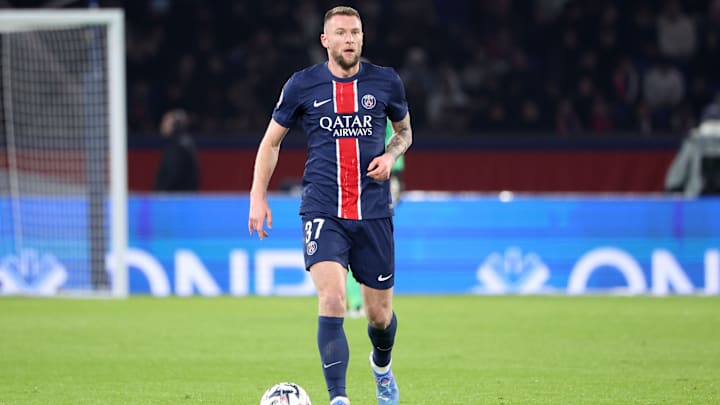 Milan Skriniar in action for PSG