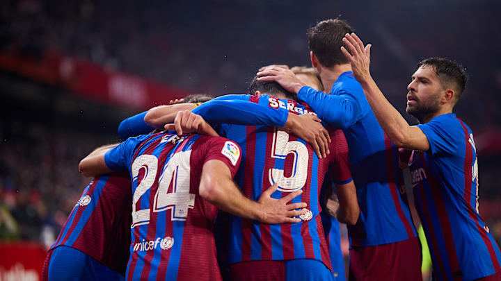 Müssen erneut ohne klub-eigenen Santa Claus auskommen; Die Spieler des FC Barcelona