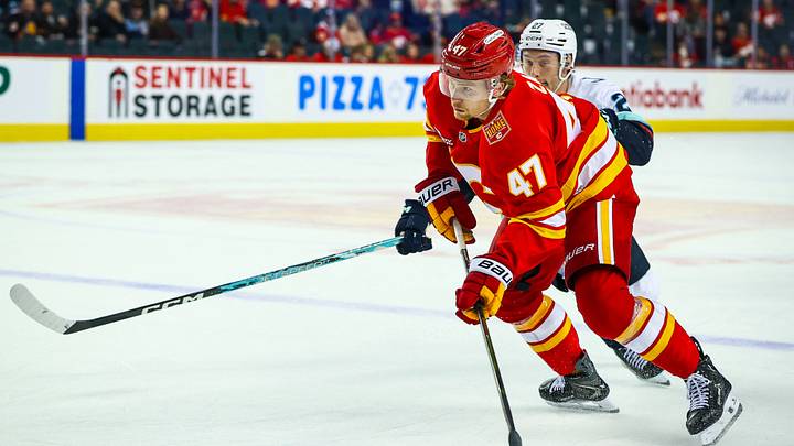 Connor Zary of the Calgary Flames