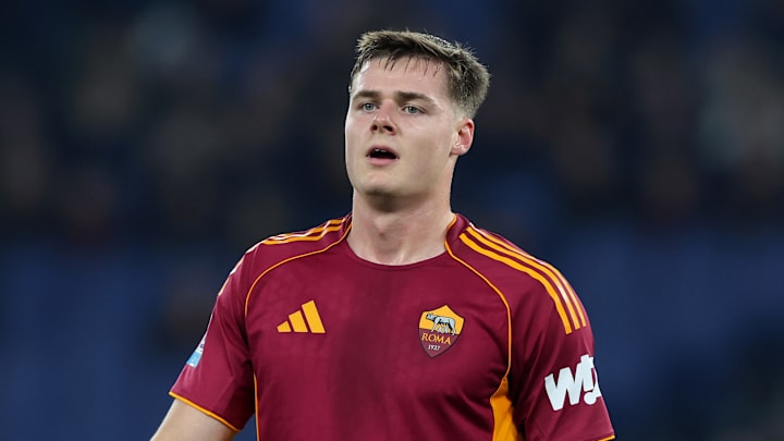 Evan Ferguson of AS Roma seen during the Serie A Enilive...