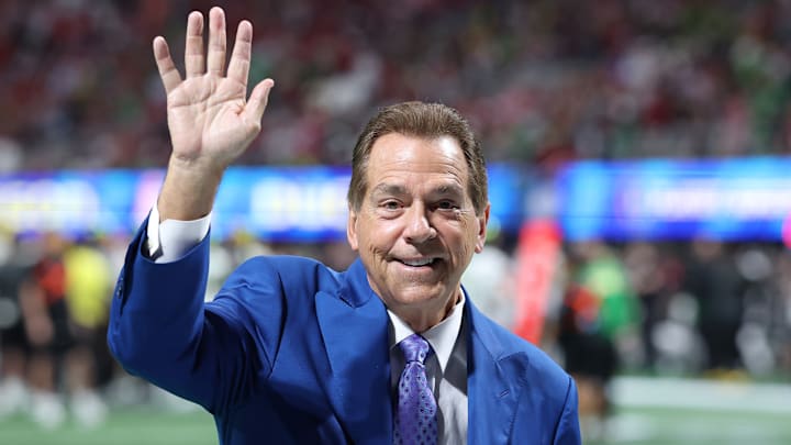 Nick Saban, College Football Playoff Semifinal - Chick-fil-A Peach Bowl: Oregon v Indiana