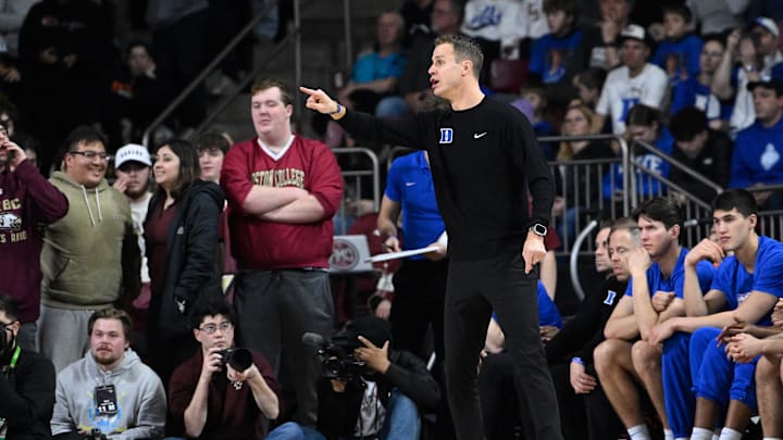 Duke basketball head coach Jon Scheyer Duke basketball head coach Jon Scheyer