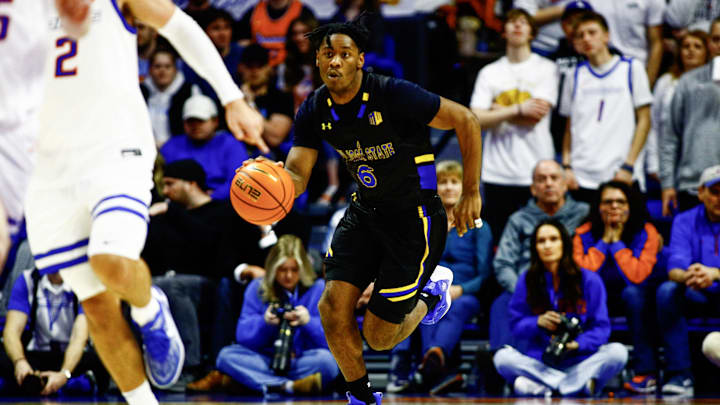 San Jose State Spartans guard Latrell Davis. San Jose State Spartans guard Latrell Davis.