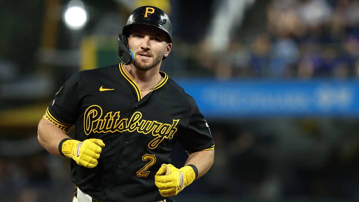 May 26, 2026; Pittsburgh, Pennsylvania, USA;  Pittsburgh Pirates first baseman Spencer Horwitz (2) circles the bases on a solo home run against the Chicago Cubs during the seventh inning at PNC Park. Mandatory Credit: Charles LeClaire-Imagn Images