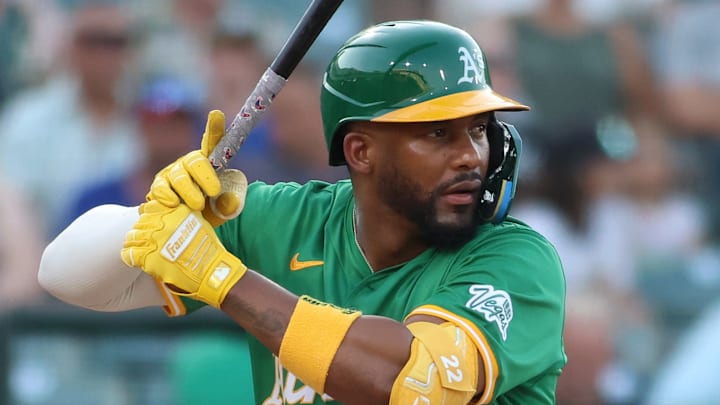 Athletics infielder Miguel Andujar