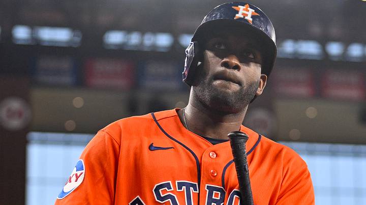 Houston Astros left fielder Yordan Alvarez
