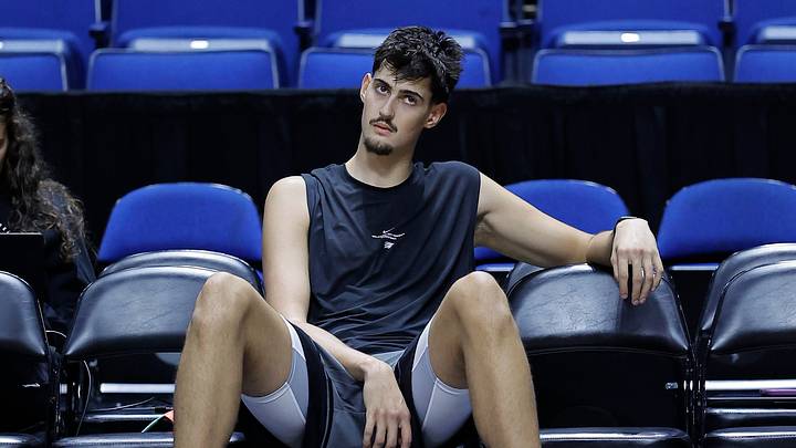 Oct 6, 2026; Tulsa, Oklahoma, USA; Oklahoma City Thunder center Aday Mara sits on the bench before a preseason game against the New Orleans Pelicans at BOK Center. Mandatory Credit: Alonzo Adams-Imagn Images Oct 6, 2026; Tulsa, Oklahoma, USA; Oklahoma City Thunder center Aday Mara sits on the bench before a preseason game against the New Orleans Pelicans at BOK Center. Mandatory Credit: Alonzo Adams-Imagn Images
