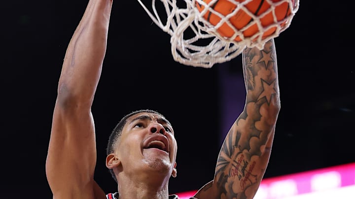 Chris Cenac Jr. throws down a dunk vs. Texas Tech