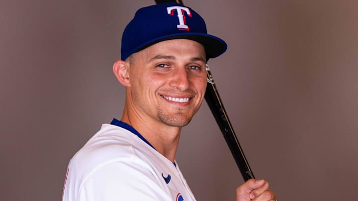 Corey Seager smiles for photo day. 