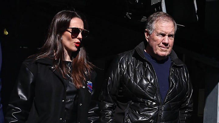 Bill Belichick and girlfriend Jordon Hudson on Oct 26, 2024.