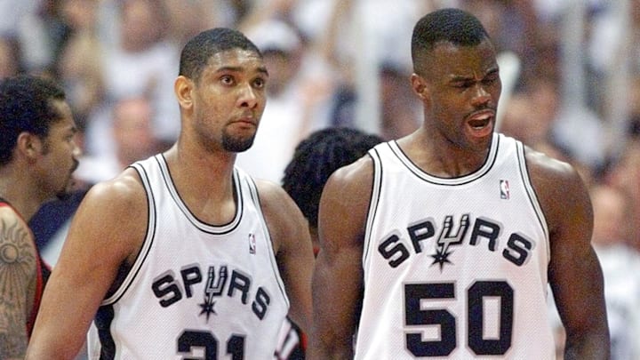 San Antonio Spurs Tim Duncan, David Robinson