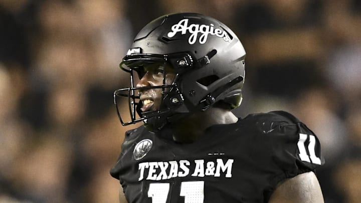 Texas A&M defensive lineman Nic Scourton Texas A&M defensive lineman Nic Scourton