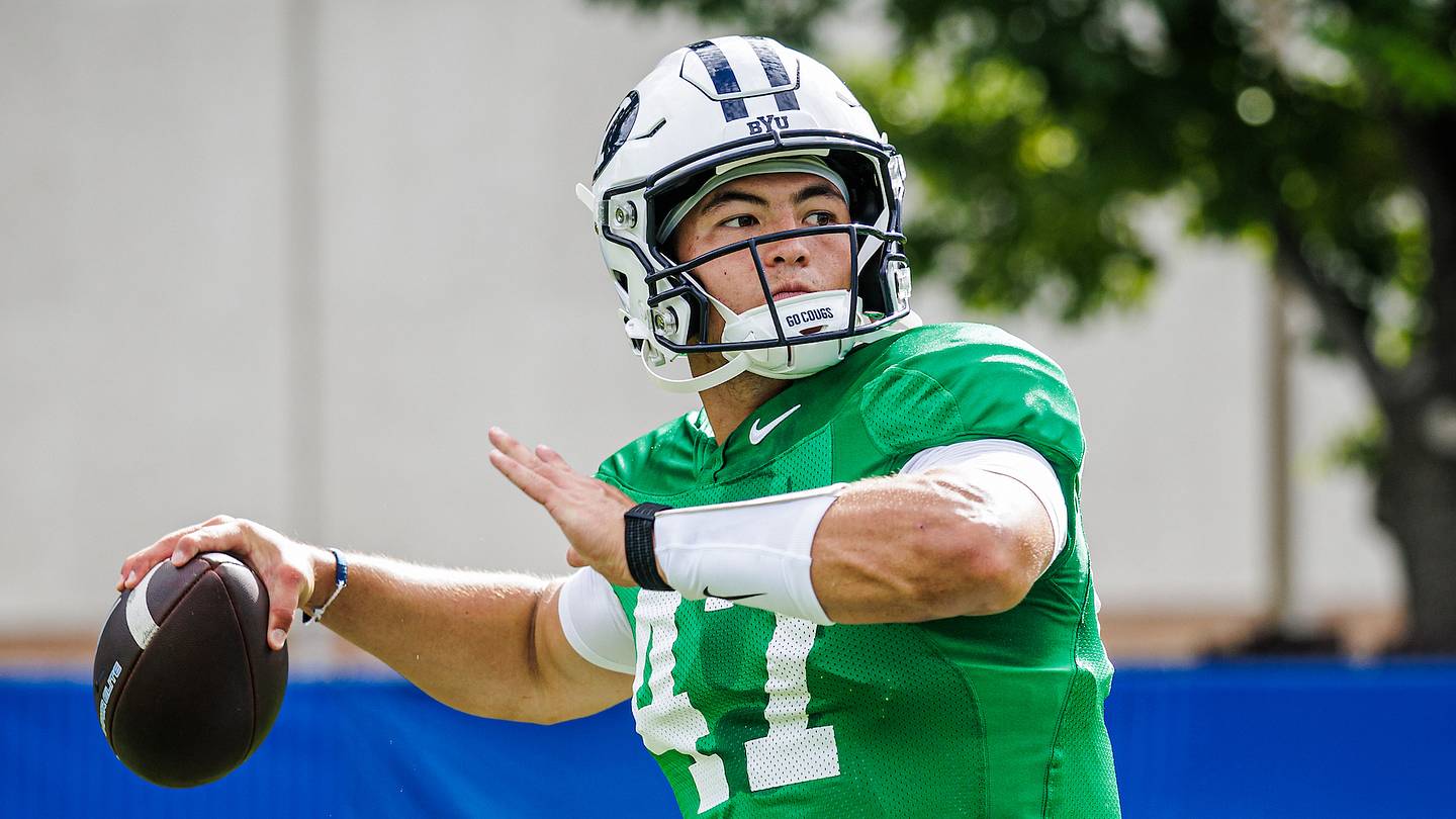 What Stands Out Most About BYU QB Bear Bachmeier’s Progress This Camp
