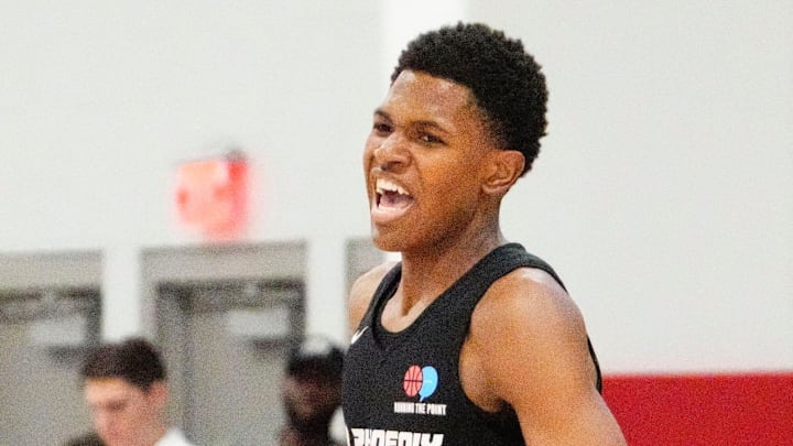 St. Mary's Cameron Williams (1) during the Section 7 high school basketball tournament at Arizona Athletic Grounds on Jun 20, 2025, in Mesa.