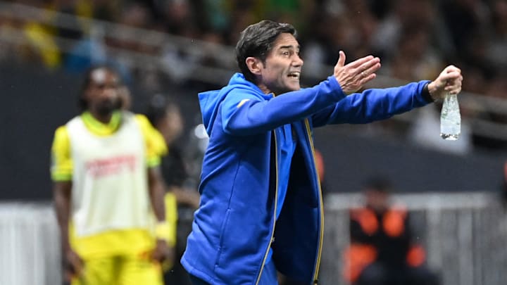 Marcelino lors du match entre l'OM et Nantes