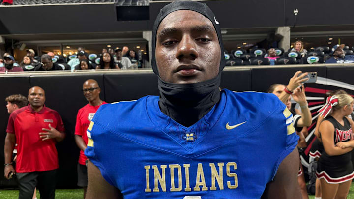 McEachern High School star and Tennessee Volunteers commit Darryl Rivers following his season opener in the 2025 season