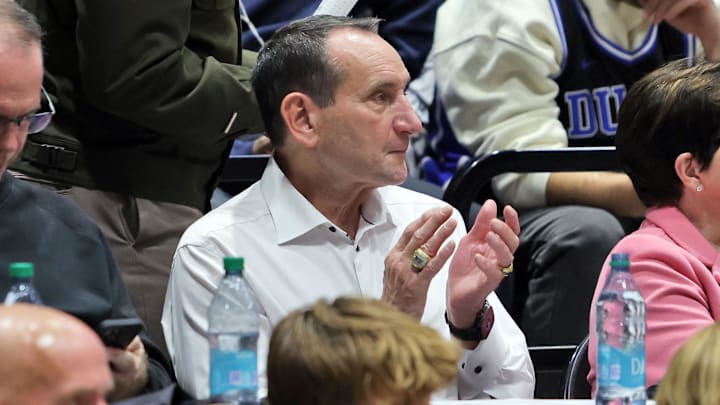 Retired Duke basketball head coach Mike Krzyzewski