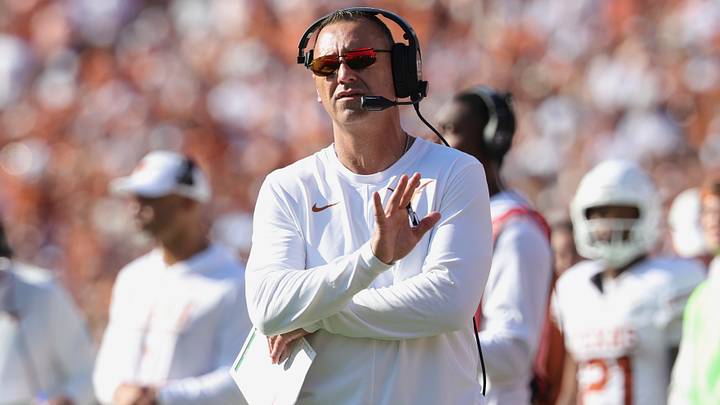Oct 10, 2026; Dallas, Texas, USA; Texas Longhorns head coach Steve Sarkisian Oct 10, 2026; Dallas, Texas, USA; Texas Longhorns head coach Steve Sarkisian