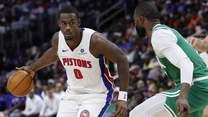 Oct 26, 2025; Detroit, Michigan, USA; Detroit Pistons center Jalen Duren : Rick Osentoski-Imagn Images