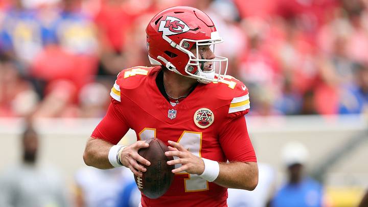 Kansas City Chiefs quarterback Garrett Nussmeier