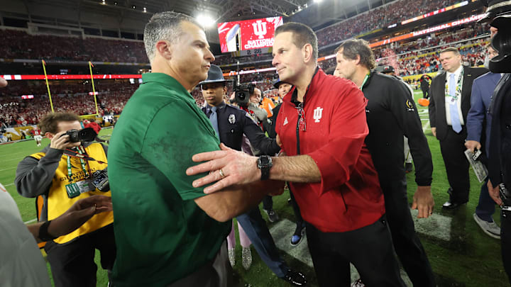 Mario Cristobal, Curt Cignetti, College Football Playoff National Championship: Miami v Indiana