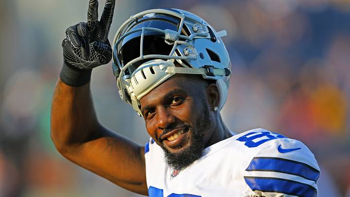 Aug 3, 2017; Canton, OH, USA; Dallas Cowboys wide receiver Dez Bryant (88) reacts during warmups prior to the game against the Arizona Cardinals at the Tom Benson Hall of Fame Stadium. Mandatory Credit: Aaron Doster-USA TODAY Sports