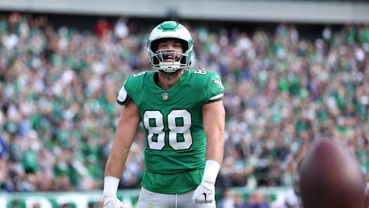 Philadelphia Eagles tight end Dallas Goedert is a great prop target in Week 10.