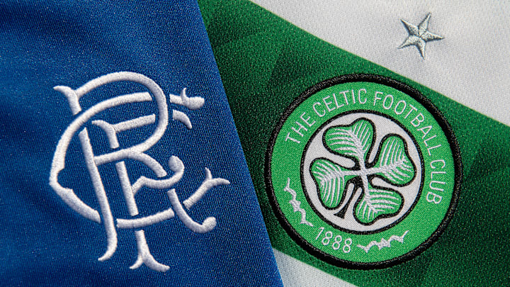 The Glasgow Celtic FC and the Glasgow Rangers FC Club Badges