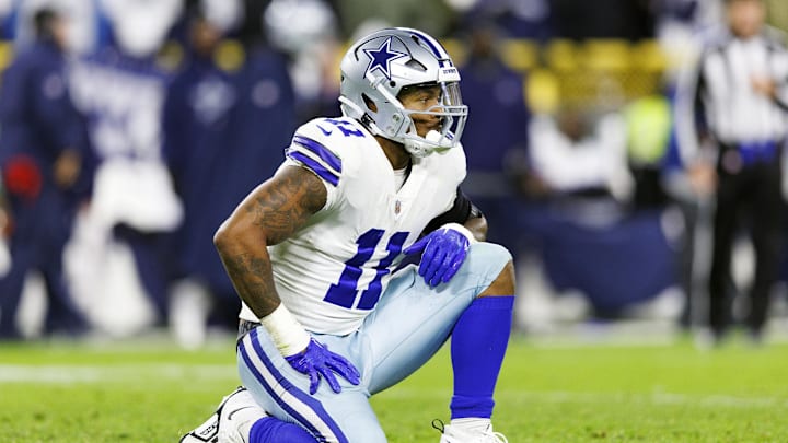 Dallas Cowboys star Micah Parsons (11) is shown during the 2022 game at Lambeau Field against the Packers. Dallas Cowboys star Micah Parsons (11) is shown during the 2022 game at Lambeau Field against the Packers.