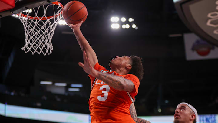 Mar 4, 2025; Atlanta, Georgia, USA; Miami Hurricanes guard Jalil Bethea (3) shoots against the Georgia Tech Yellow Jackets in the first half at McCamish Pavilion. Mandatory Credit: Brett Davis-Imagn Images
Mar 4, 2025; Atlanta, Georgia, USA; Miami Hurricanes guard Jalil Bethea (3) shoots against the Georgia Tech Yellow Jackets in the first half at McCamish Pavilion. Mandatory Credit: Brett Davis-Imagn Images
