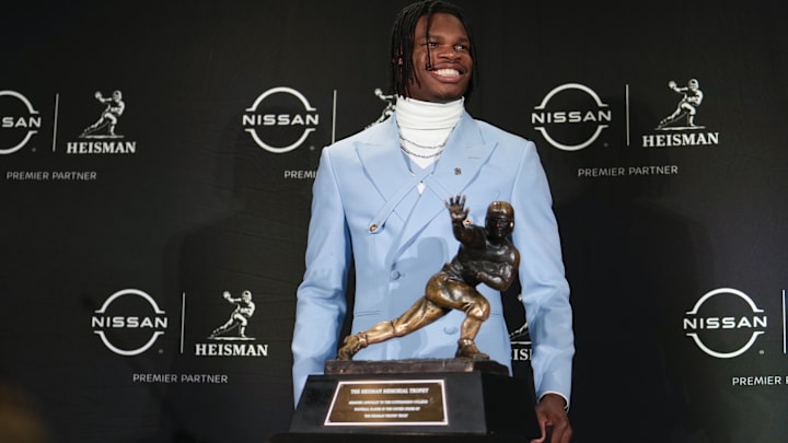 After winning the 2024 Heisman Trophy, Travis Hunter has had a record-breaking season on the field and for his trophy case