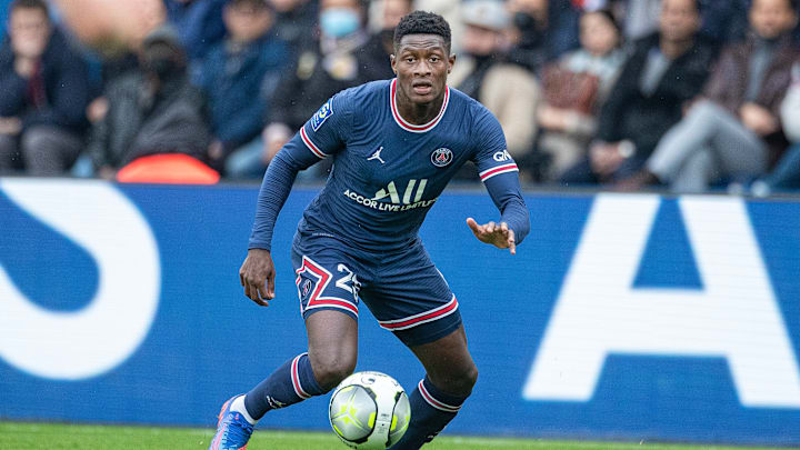 Nuno Mendes sous les couleurs du Paris Saint-Germain.