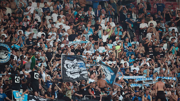 Les fans de l'OM ont sorti le grand jeu au Vélodrome.