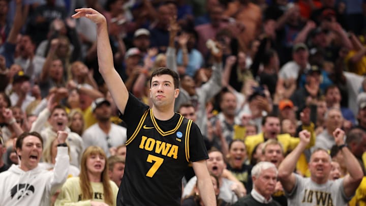 Iowa Hawkeyes forward Alvaro Folgueiras sent the Hawkeyes to the Sweet 16, but they're just +750 to make the Final Four. 