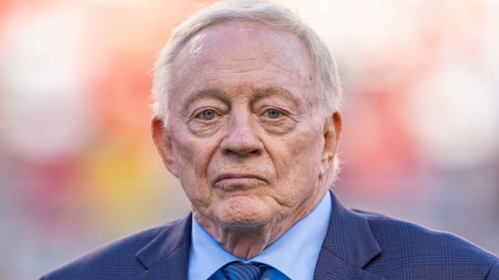 Dallas Cowboys owner Jerry Jones before the game against the San Francisco 49ers at Levi's Stadium.