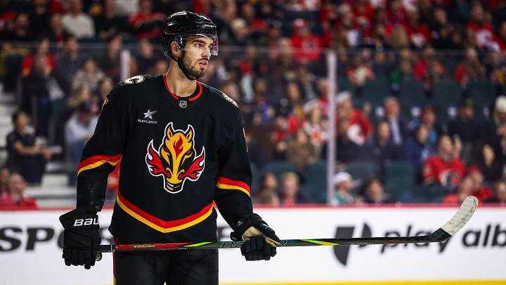 Kevin Bahl of the Calgary Flames