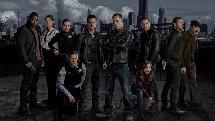 CHICAGO PD -- Season: 1 -- Pictured: (l-r) LaRoyce Hawkins as Detective Kevin Atwater, Amy Morton as Sgt. Trudy Platt, Marina Squerciati as Officer Kim Burgess, Brian Geraghty as Officer Sean Roman, Jon Seda as Det. Antonio Dawson, Jason Beghe as Sgt. Hank Voight, Sophia Bush as Det. Erin Lindsay, Jesse Lee Soffer as Det. Jay Halstead, Patrick Flueger as Det. Adam Ruzek, Elias Koteas as Det. Alvin Olinksy 