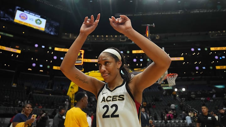 Las Vegas Aces forward A'ja Wilson.