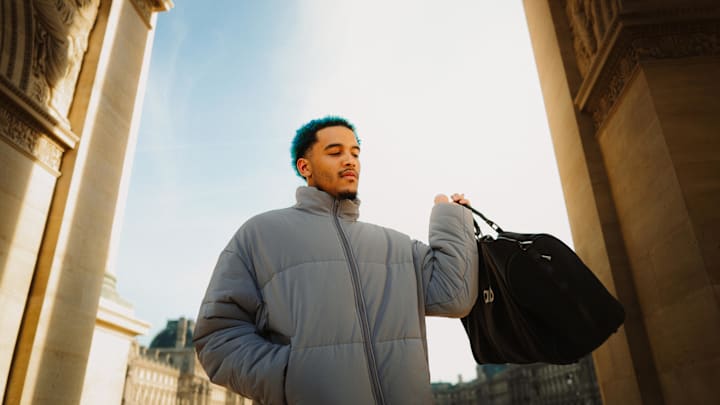 Jeremy Sochan teamed up with Alo before the NBA Paris Games.