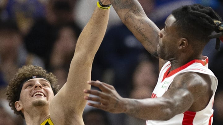 Nov 20, 2023; San Francisco, California, USA; Golden State Warriors guard Brandin Podziemski (2) and