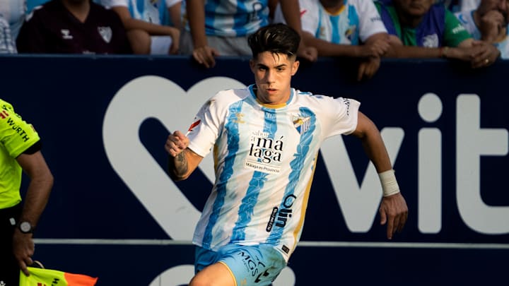Antonio Cordero, of Malaga CF, seen in action during the...